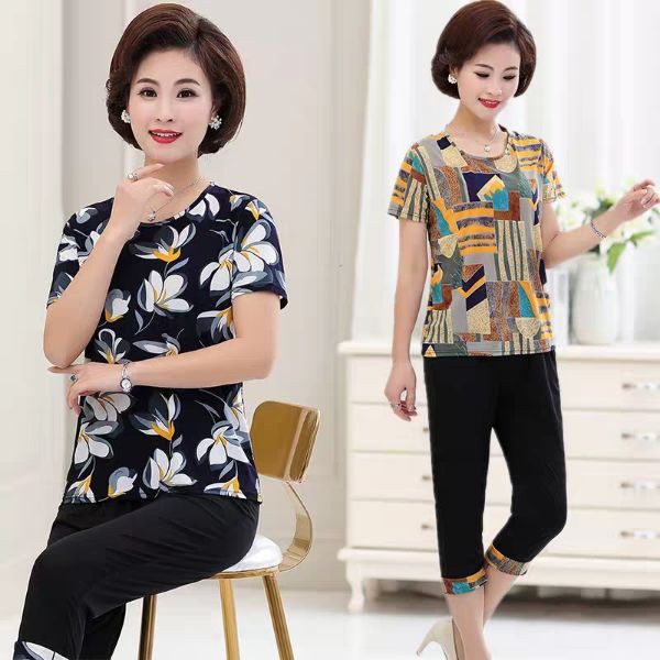 Bộ mặc nhà trung niên cho bà cho mẹ