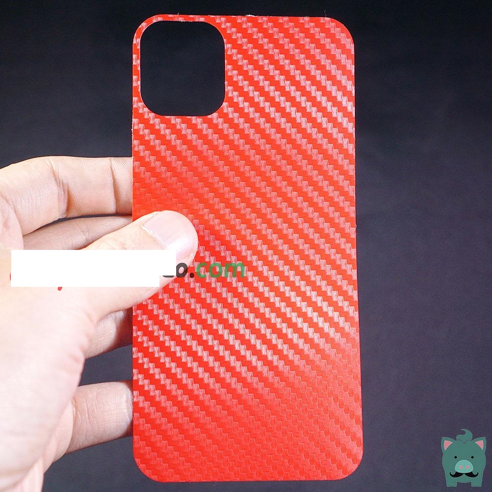 Miếng Dán Carbon 3D Mặt Lưng Chống Vân Tay Các Màu dành cho iphone 5/5s/6/6s/6plus/6splus/7/7plus