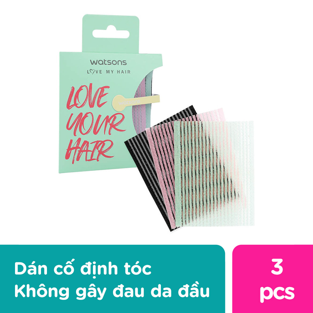 Set Miếng Dán Cố Định Tóc Watsons Hair Patch 3Pcs