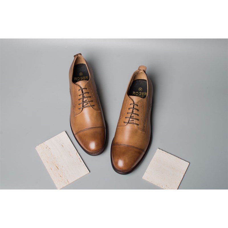 Giày nam derby thương hiệu foger size 40 41 42 43
