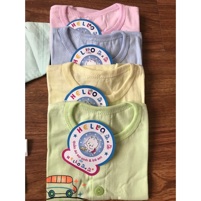 Áo Cộc Tay Sơ Sinh  Cotton Chất Đẹp
