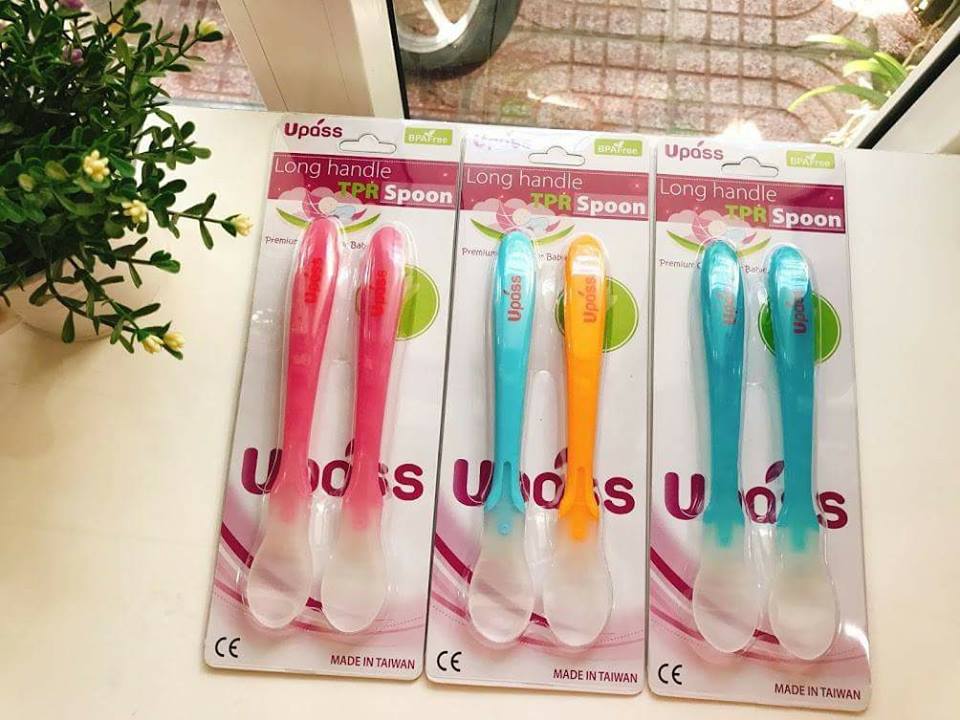 [HCM]Bộ 2 thìa ăn dặm siêu mềm cán dài không BPA - 2 chiếc