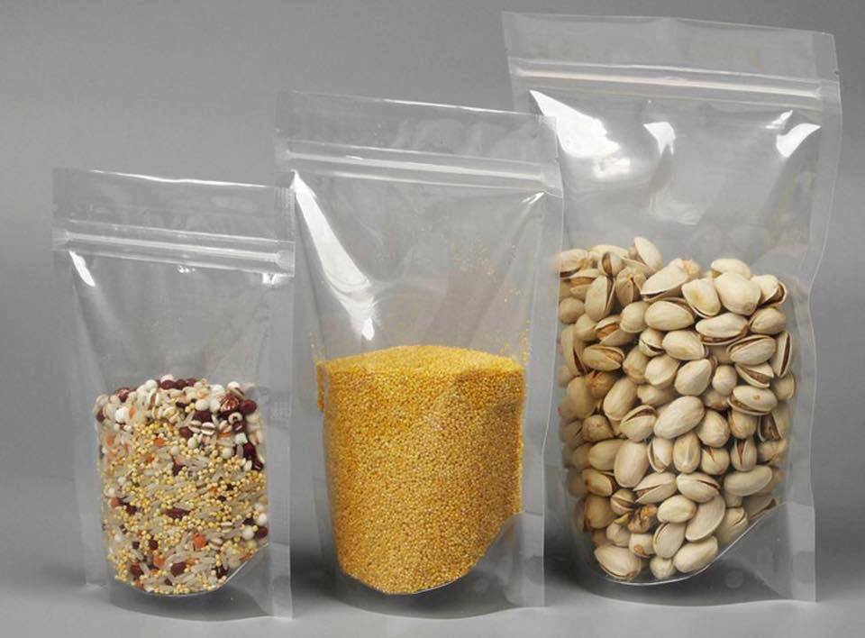 1 KG TÚI ZIP TRONG 2 MẶT DÀY 10 DZEM ( 1 KG TÚI ZIP TRONG ĐÁY ĐỨNG )