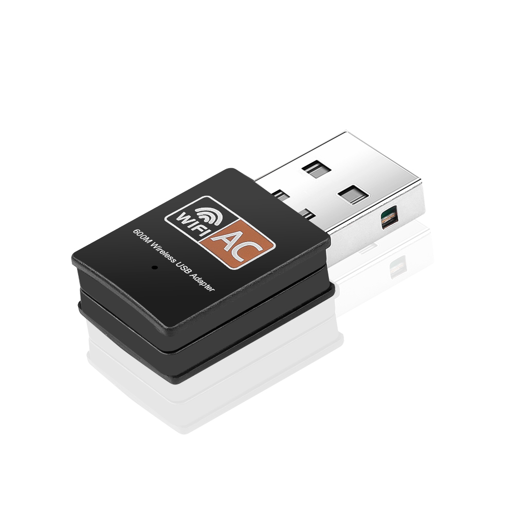 Bộ Chuyển Đổi USB WiFi Ăng Ten WiFi 2.4GHz 5GHz 600Mbps Bộ Thu Card Mạng Máy Tính Không Dây Mini 802.11b/N/G/Ac Băng Tần Kép