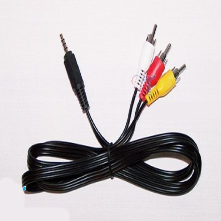 DÂY 1 ĐẦU AV MINI 3,5 RA 3 ĐẦU AV ĐỰC