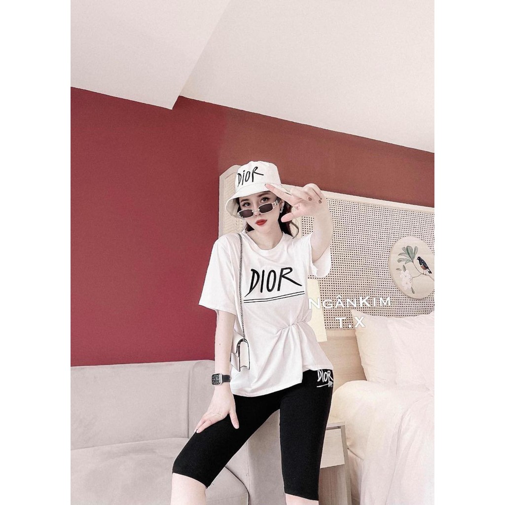 Sét áo phông Đì Oh + quần legging lửng HARI