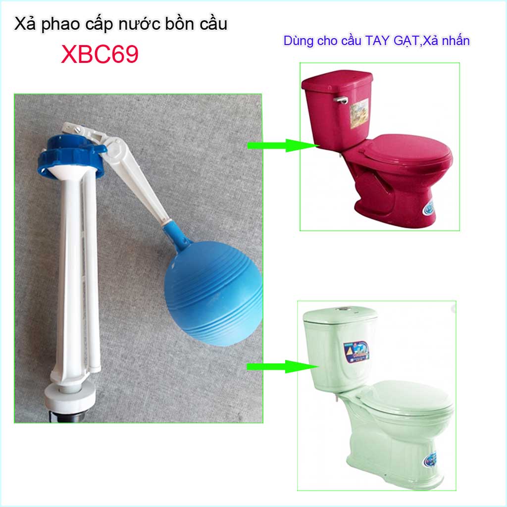[HCM]Cụm phao cấp nước bồn cầu Dococer  KAG-XBC69 cụm cấp nước cho xí bệt phao xả bồn cầu dùng cho 99% bồn cầu tại VN