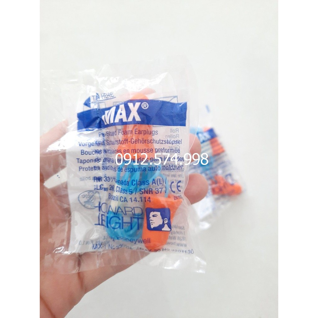 10 cặp Nút tai chống ồn -10 bộ - Howard Leight Max 30