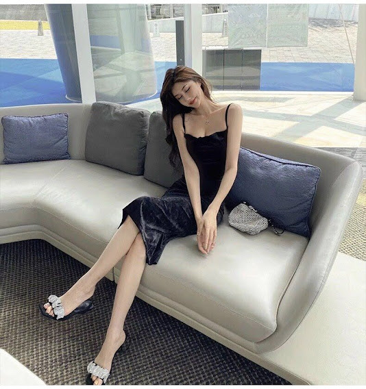 ĐẦM ÔM NHUNG 2 DÂY XẾP LI