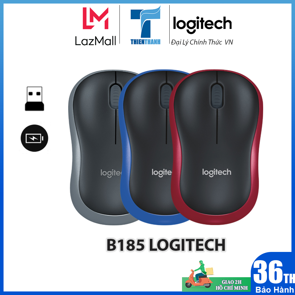Chuột không dây logitech M185 - Chính hãng Phân Phối