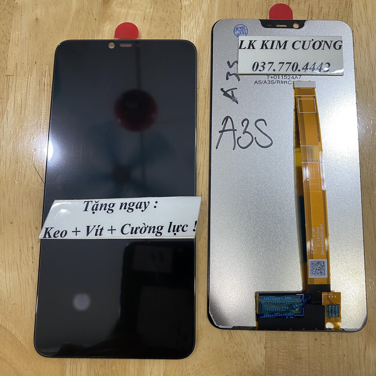 Màn hình tương thích oppo a3s -32gb dây vàng / a3s -16gb / a5 / realme c1 / realme 2