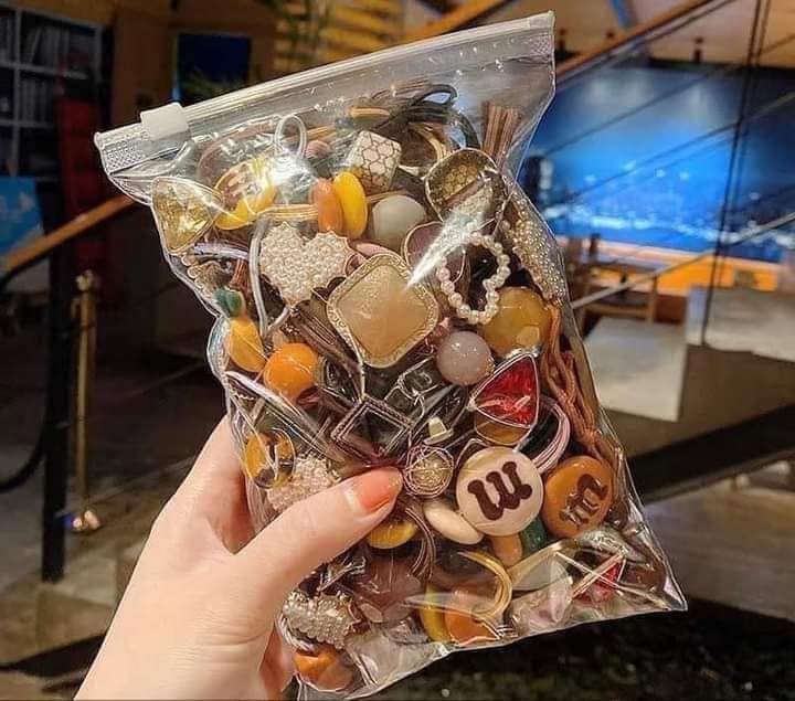 Set 50 Thun Cột Tóc Nhiều Mẫu