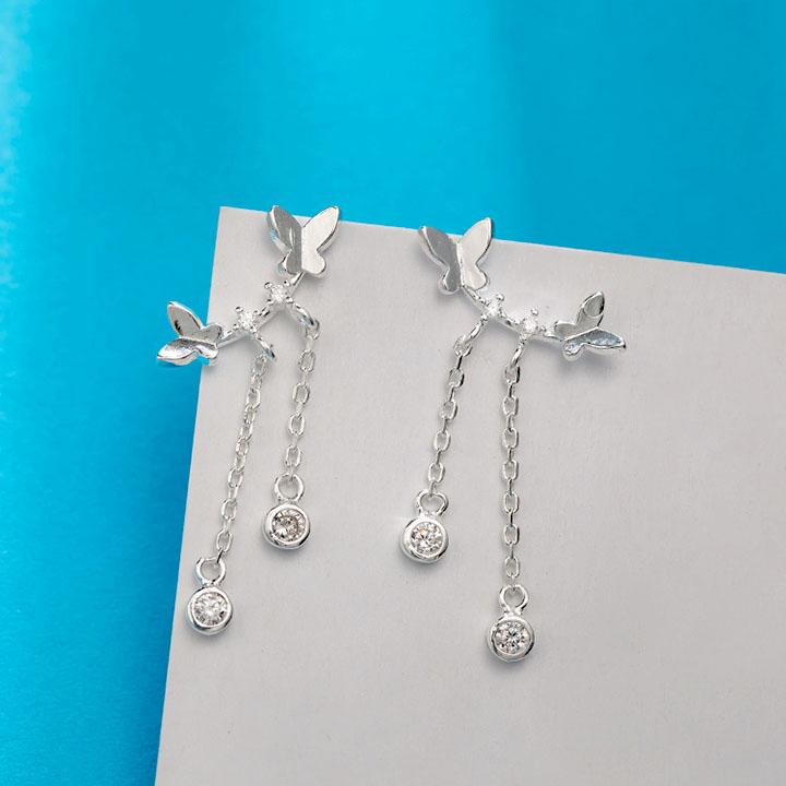 Bông Tai Bạc Nữ Xinh Xắn - Bảo Tín