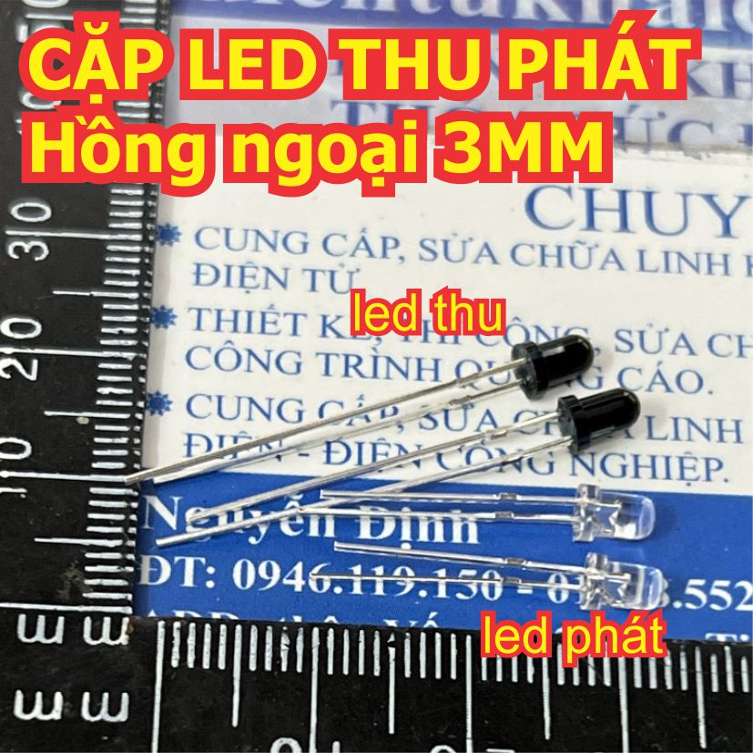 20 con led thu đen, led phát trong hồng ngoại f3 phi 3mm kde0176
