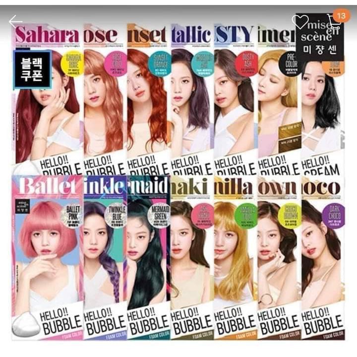 [HCM]Sẵn Nhuộm Tóc Tạo Bọt Hello Bubble