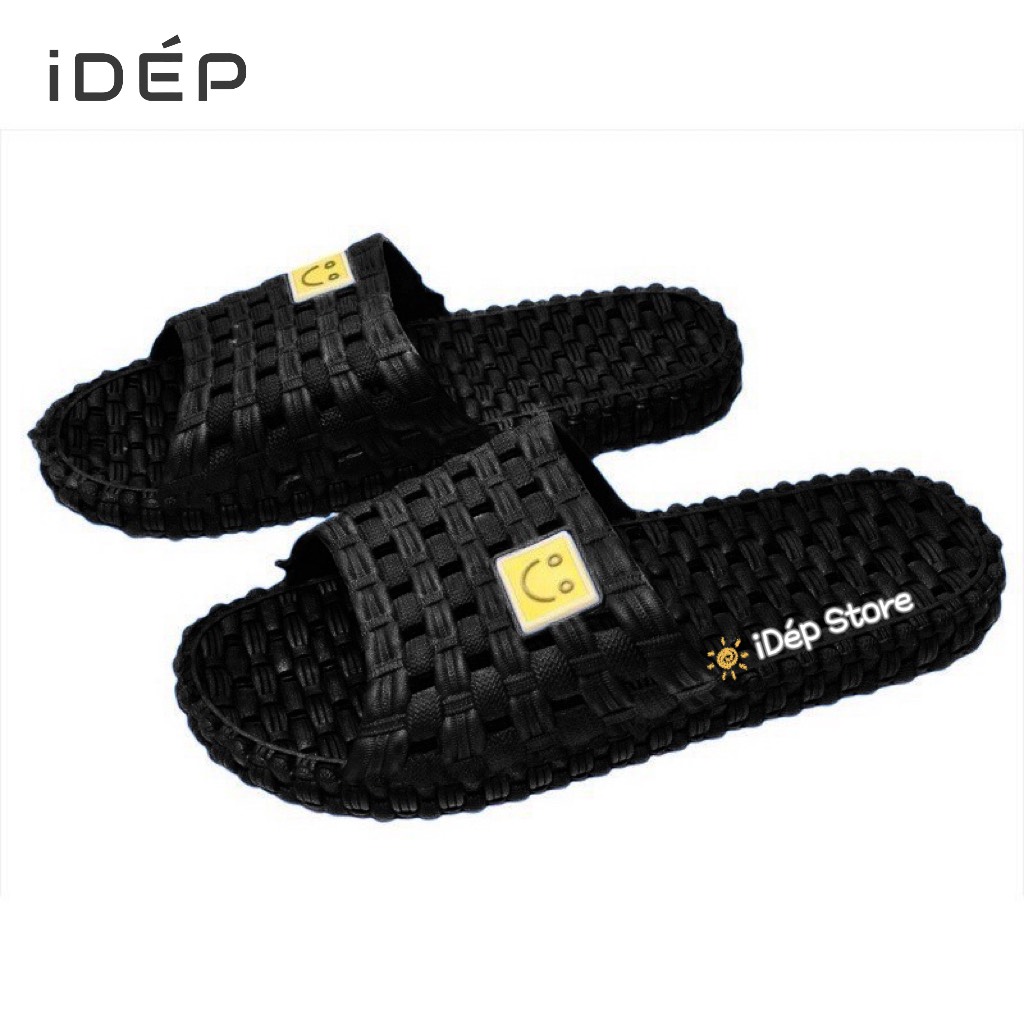 Dép nhựa đi trong nhà tắm - Dép lỗ hình Mặt Cười Nam Nữ êm chân chống trơn trượt cho Nam và Nữ DL022