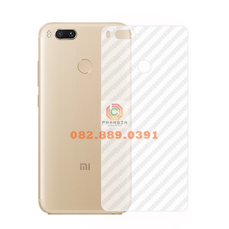 Miếng dán mặt lưng skin carbon xiaomi a2/a2 lite/a1/a3