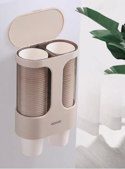 Hộp đựng cốc giấy tự nhả cốc dán tường Ecoco E1907