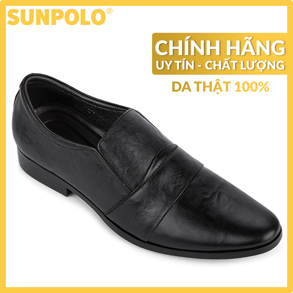 Men leather formal SUNPOLO shoes SPH271 (black)