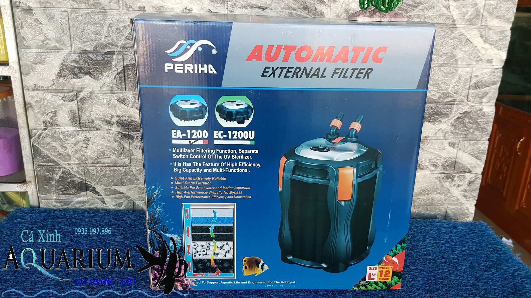 Máy lọc thùng ngoài Periha EA 1200
