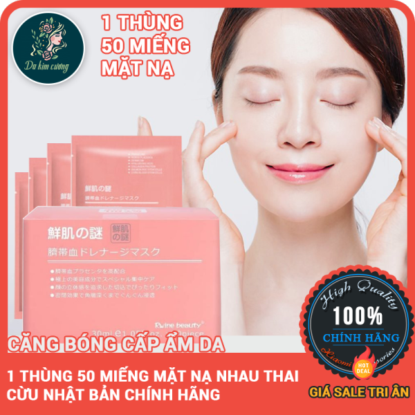 1 Hộp 50 miếng mặt nạ nhau thai cừu tế bào gốc nhật bản