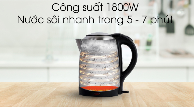 Bình siêu tốc Midea 1.7 lít MK-17SS