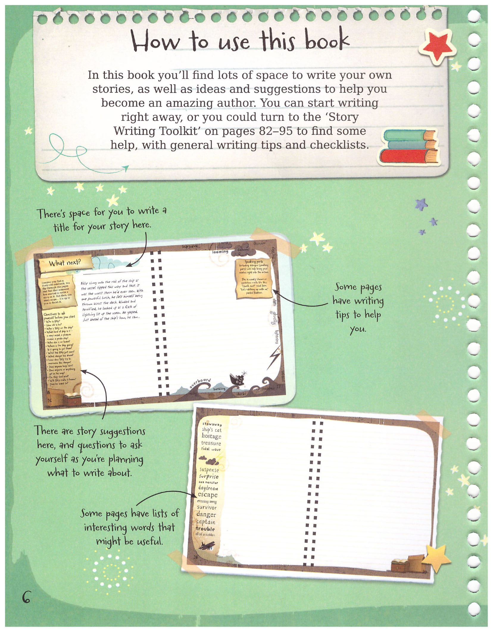 THE USBORNE WRITE YOUR OWN STORY BOOK (Sách màu)