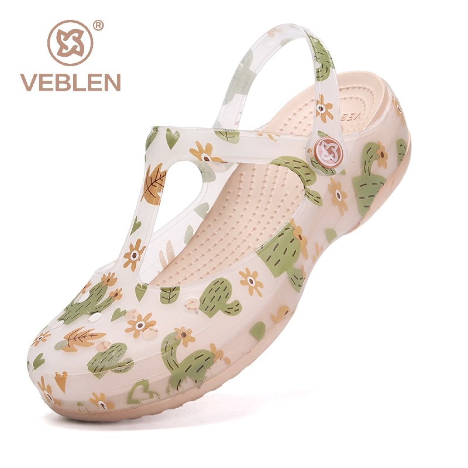 Dép nhựa nữ đế xuồng cao 4cm
