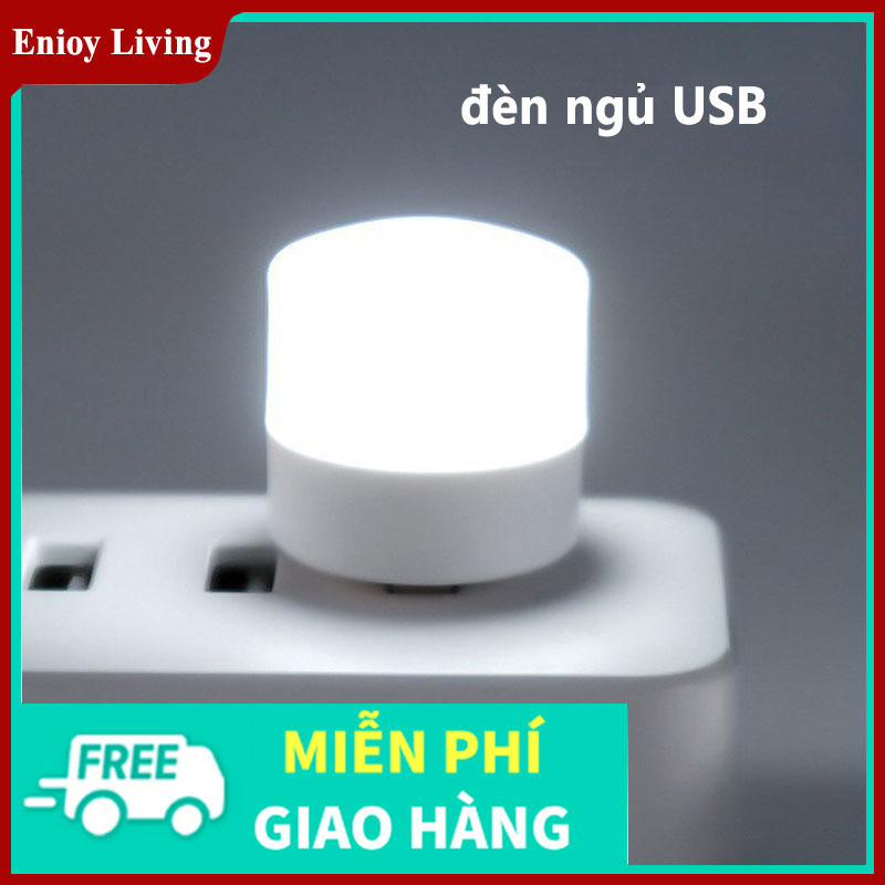 [miễn phí vận chuyển] Đèn USB Đèn ngủ di động Đèn LED tròn Đèn ngủ mini