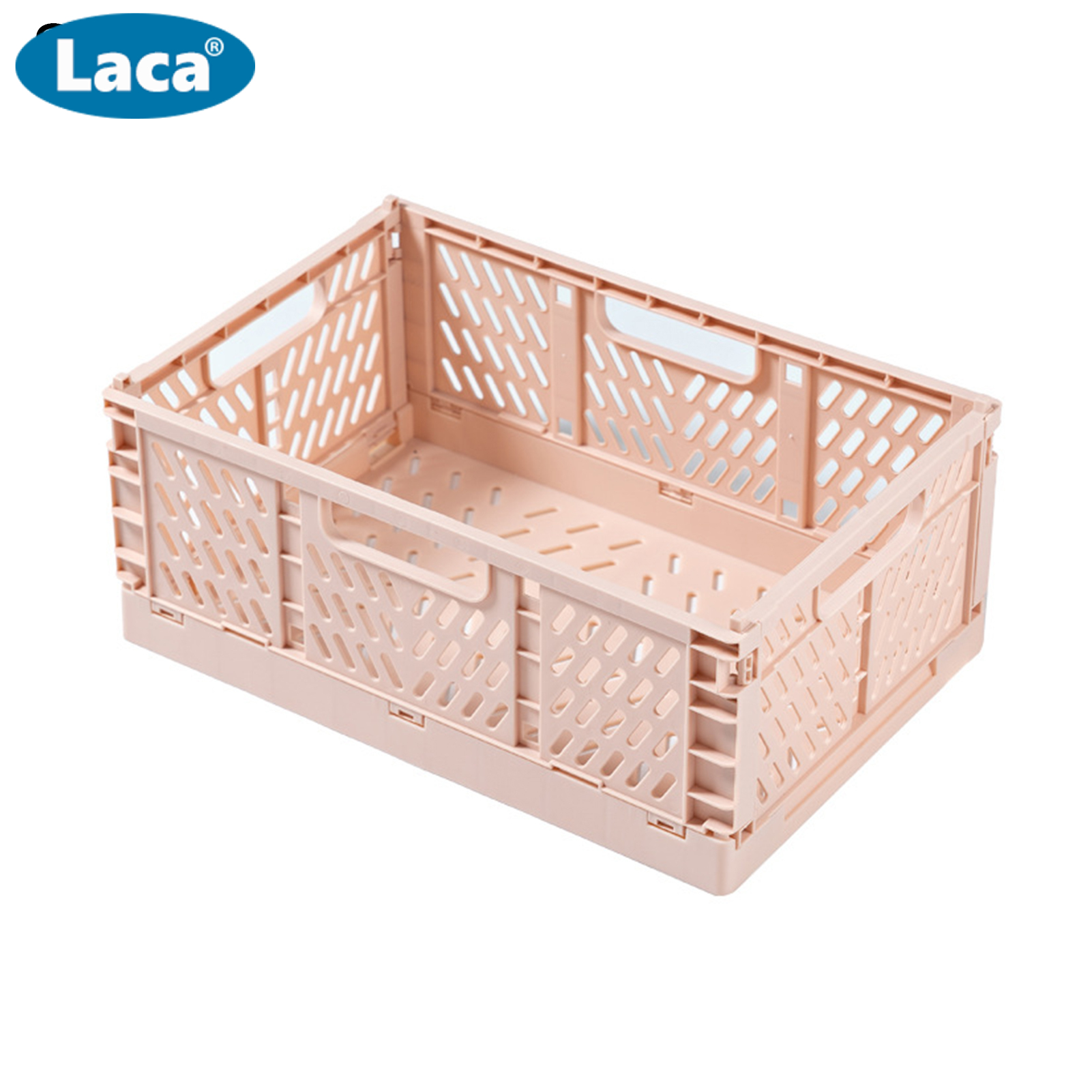 Giỏ Đựng LACA , Hộp Đựng Đồ Bằng Nhựa Có Thể Gập Lại Chịu Tải Trọng Lớn Cho Nhà Bếp