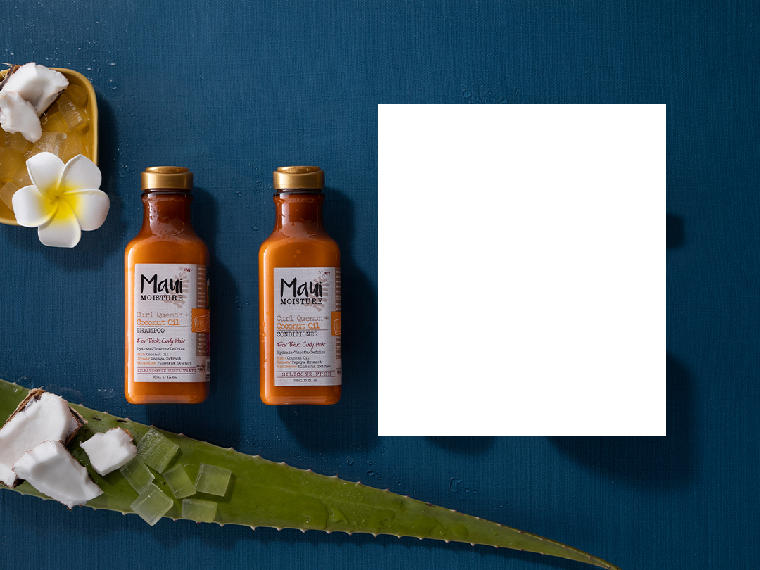 Bill US - Set gội xả cho tóc xoăn Maui Moisture Curl Quench + Coconut Oil