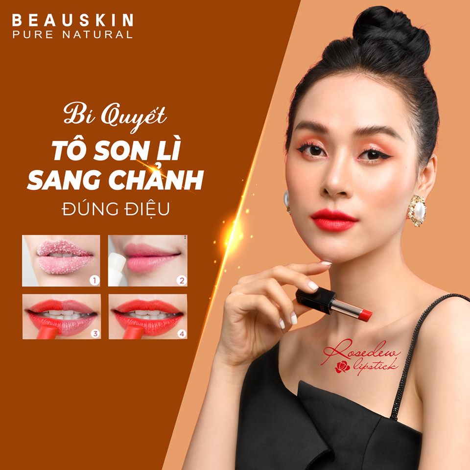 Son lì Beauskin Rosedew Matte Creamy Hàn Quốc [Chọn Màu]