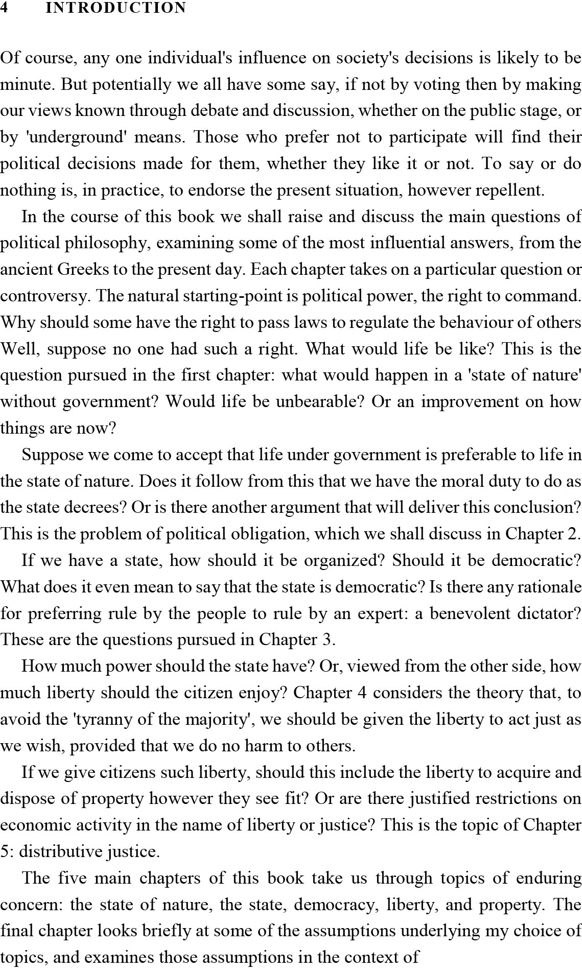 AN INTRODUCTION TO POLITICAL PHILOSOPHY (Sách đen trắng)