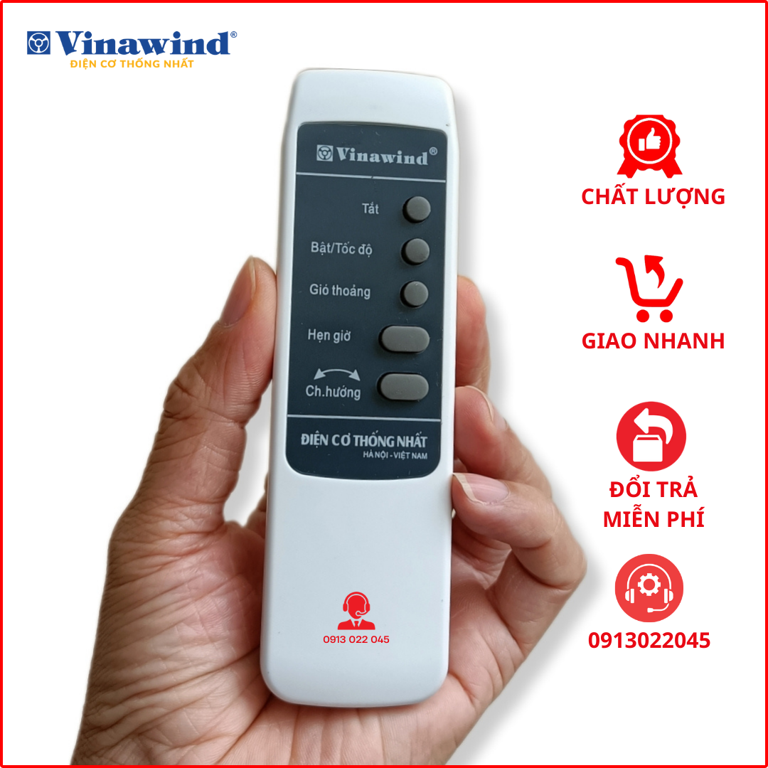 Điều khiển quạt Vinawind - Điện cơ thống nhất.(Loại dài)