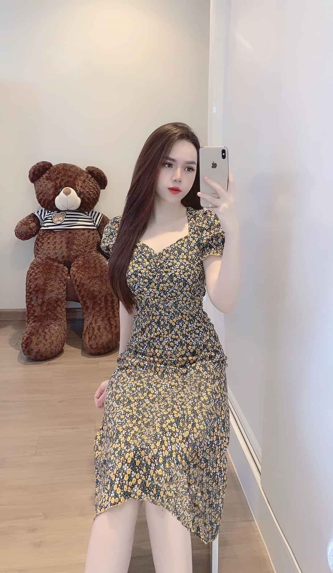 [HCM]ĐẦM MAXY HOA NHÍ MÀU MỚI HOT TREND