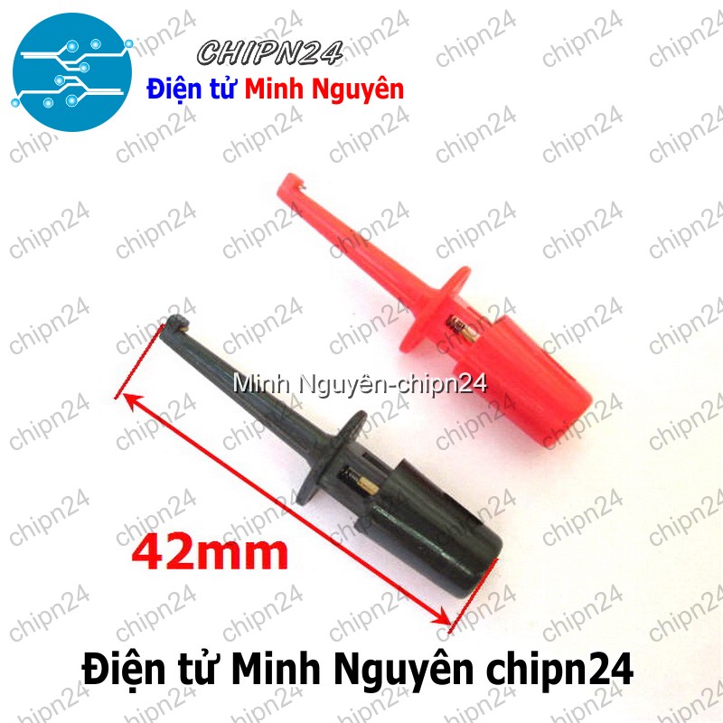 [1 cặp] Móc Kẹp Test Nguồn Loại Nhỏ [1 cặp Móc Đỏ - Đen Nhỏ] - HH000862
