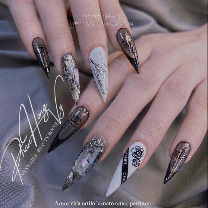 Móng nối tip Hàn Quốc ,from nhọn - Mini Nails