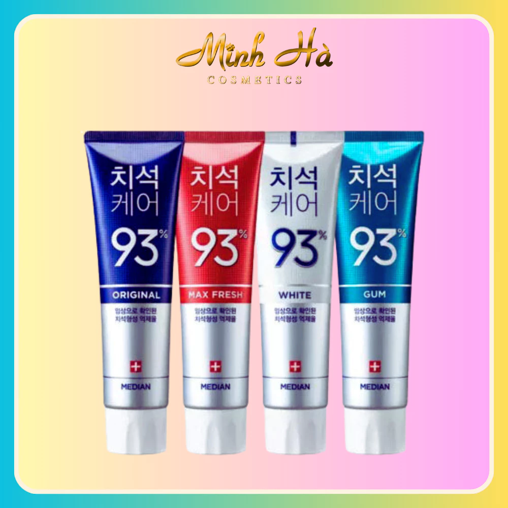 Kem đánh răng Median Dental IQ 93% Hàn Quốc 120g làm sạch mảng bám ngăn ngừa sâu răng