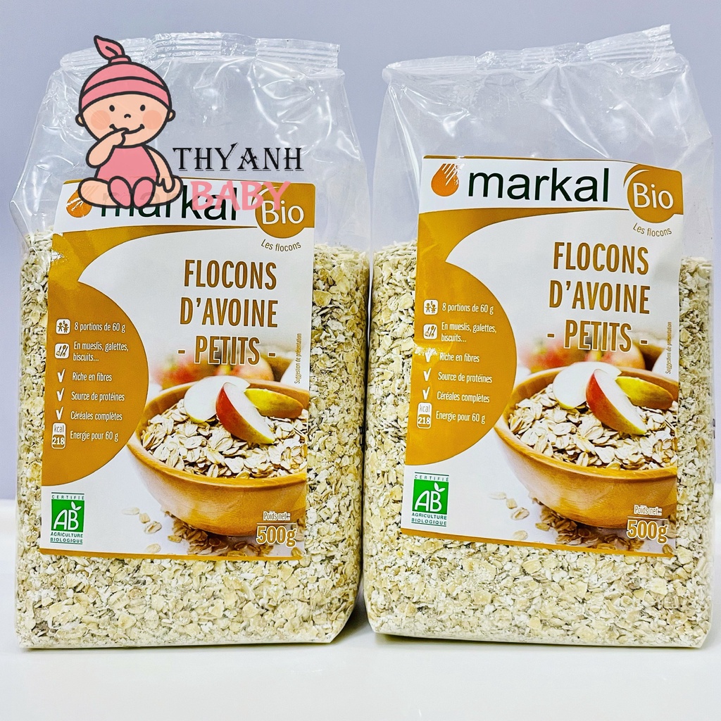 Yến Mạch Cán Mỏng Hữu Cơ Markal 500g
