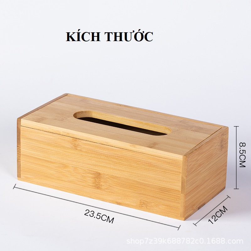 Hộp Đựng Khăn Giấy Lớn/Nhỏ Cmart Home, Hộp Giấy Bằng Gỗ  Bền Đẹp Sang Trọng, Hộp Đựng Giấy Ăn Để Bàn