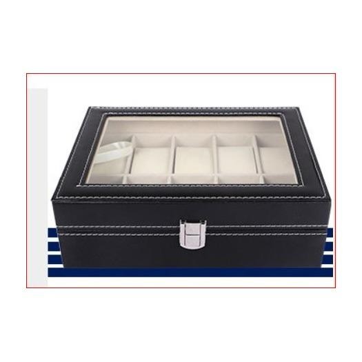 Hộp Đựng Đồng Hồ 12 Ngăn Vỏ Da
