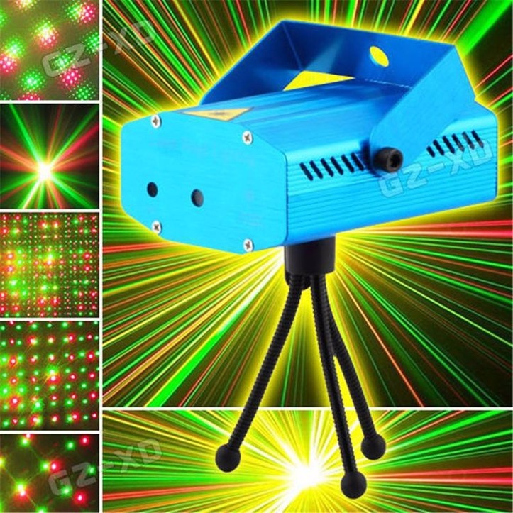 Đèn Laze Chiếu Sáng Sân Khấu Mini Laser (Hiệu Ứng NHIỀU HÌNH)