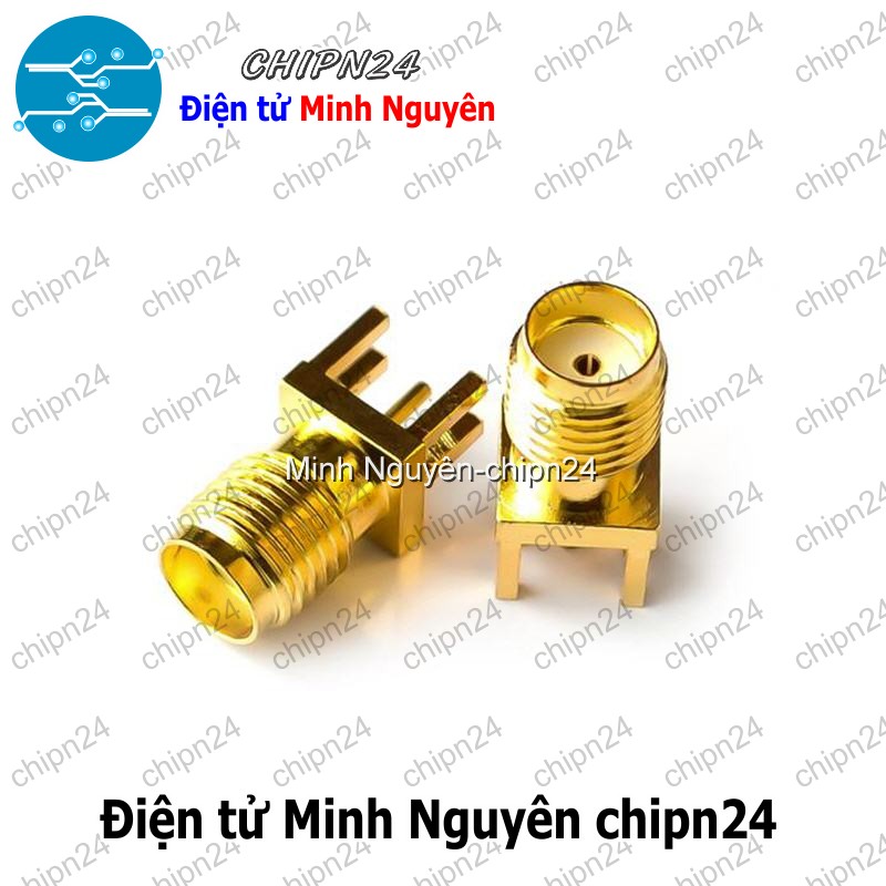 [2 cái] (F344.4) Đế Anten SMA-KE-13.5 Cái Thẳng hàn PCB - HH005888