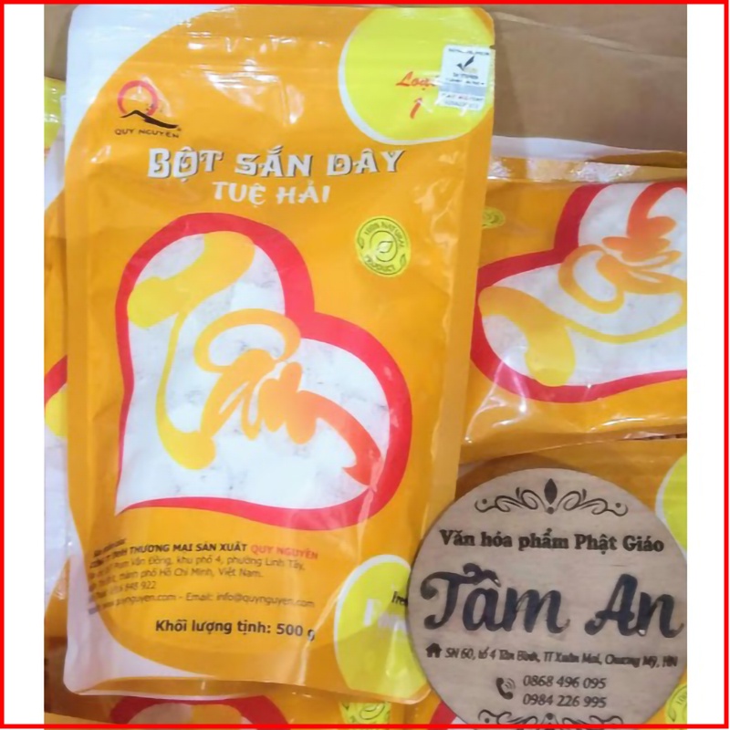 Bột sắn dây quy nguyên thầy tuệ hải chùa long hương lᴏại 1 500g - nmol