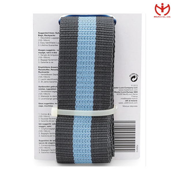 Dây đai ràng vali Master Lock 4700 EURD BLU màu xanh dương - MSOFT