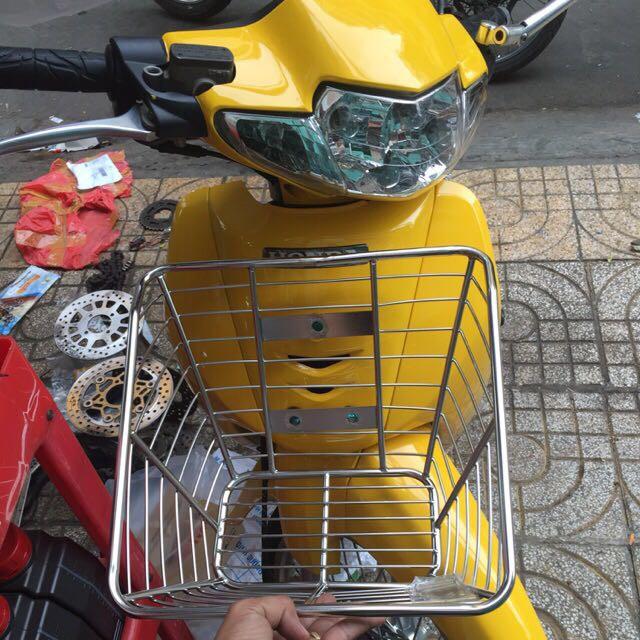 Rổ xe wave nhỏ inox 10li