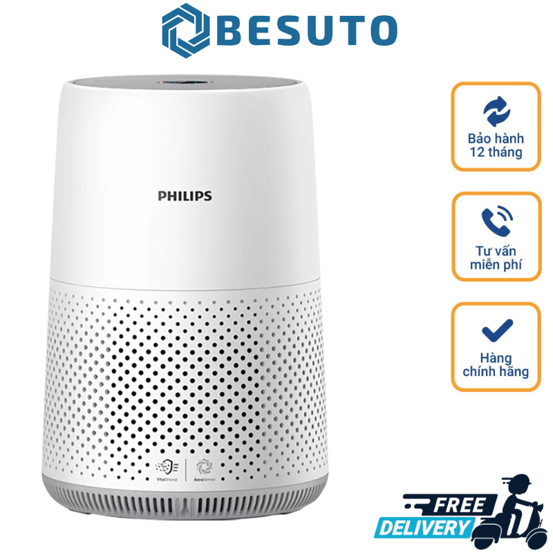 Máy Lọc Không Khí Philips AC0850/20 / Philips AC0819/10, Philips Air Purifier, Air Filter, Bộ Lọc HepaLoại Bỏ 99% Vi Khuẩn Và Bụi Bẩn, Không Gây Ồn, Dùng Cho Phòng 50m2, Nhập Đức, Bảo Hành 12 Tháng