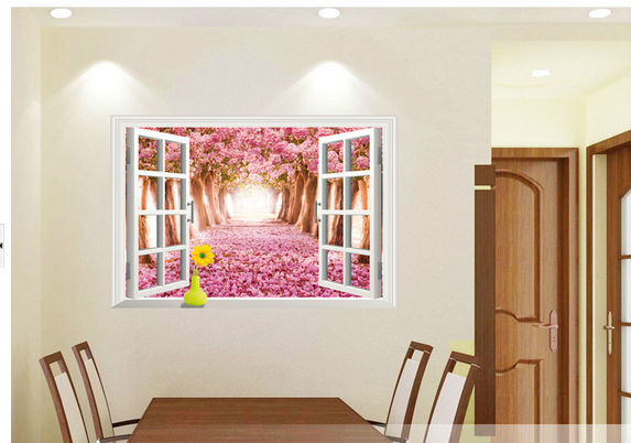 [HCM]DECAL DÁN TƯỜNG TẾT CỬA SỔ ANH ĐÀO HỒNG