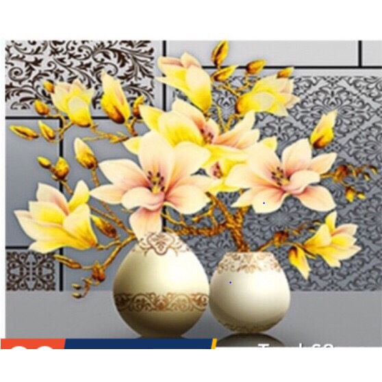 Tranh đính đá hoa ngọc lan phú quý lv306 chưa đính