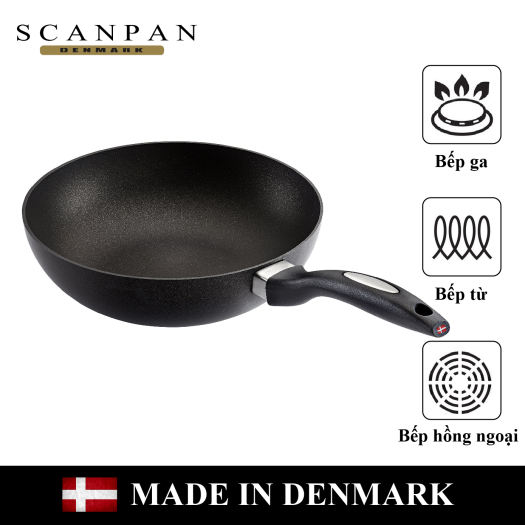 Chảo chống dính đáy từ Scanpan IQ 24cm 64352404, bảo hành chống dính 3 năm, sản xuất tại Đan Mạch